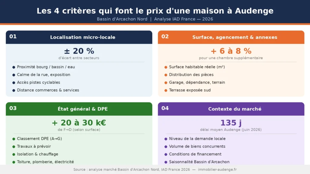 Les 4 critères qui influencent le prix d'une maison sur le Bassin d'Arcachon